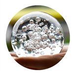 Crystal Glass Marbles Water Fountain Bubble Ball feng Shui Decorative Glass Balls Home Indoor Water Fountain Figurines (80mm)