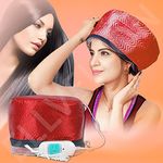 ELLVELLON Thermal, Electric, Waterproof Head Spa Heating Cap With 3 Mode Temperature Control Function Which Used For Wet Hair Steaming And Drying, Damaged Hair Nourishing At Home For Women, Girls