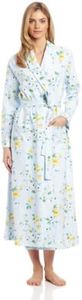 Carole Hochman Women's Escape to Provence Long Robe, Blue, Medium