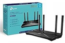 TP-Link Next-Gen Wi-Fi 6 AX1800 Mbps Gigabit Dual Band Wireless Router, OneMesh Supported, Dual-Core CPU, Ideal for Gaming Xbox/PS4/Steam and 4K, WPA3 Security (Archer AX1800)