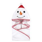 Hudson Baby Animal Face Hooded Towel, Snowman, One Size
