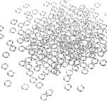 WUBOECE 1000PCS 4mm Open Jump Rings Metal Jump Ring for Choker Necklaces Bracelet Jewelry DIY Making Findings, Silver