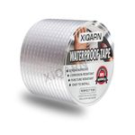 Xiqarn Leakage Repair Waterproof Tape for Pipe Leakage Roof Water Leakage Solution Aluminium Foil Tape Waterproof Adhesive Tape Sealing Butyl Rubber Tape for Leakage (5CM*5M)