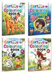 Sawan Cartoon Colouring Book - 1 to 4 | Set of 4 Books