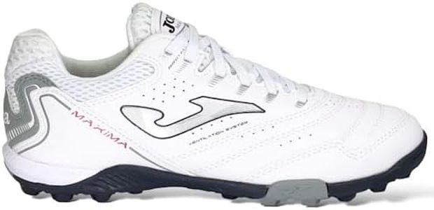 Joma Men's Maxima Turf Futsal Shoe, White, 8.5 AU
