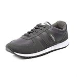 Unistar Men's Grey Sneakers - 9 UK (43 EU) (033-9-Gry)