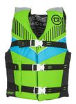 O'Brien Youth Nylon Life Jacket, Lime (50-90lbs)