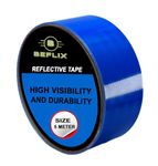 Beflix® High Intensity Radium Reflective Tape - 5 Meters in Length 48mm / 2" Width - 1 Roll Per Pack - For car Bike and commercial vehicles Conspicuity reflective warning tape (BLUE)