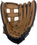 Champion Sports 14" Physical Ed. Glove - Soft Leather Front and Nylon Mesh Back for Comfort Grip | Adjustable Strap with Velcro® Closure | Closed Web | Age: H.S.-Adult | Left-Handed Glove