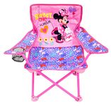 Jakks Pacific Camping Fold N Go Chair with Carry Bag, Metal, Minnie, M