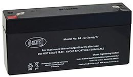 Clulite 6v 2.8amp/hr SLA Battery,Black