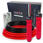 Valour Strike Weighted Skipping Rope | Best Jump Rope for Cardio Training & Home Workouts Outdoor | Weighted Skipping Ropes for Fitness Exercise Equipment Home Gym Workout & HIIT