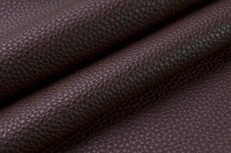 Wento 0.9mm Thick 1 Yard Faux Leather Fabric Sofa Lychee Skin Wearproof PU Dark Brown Leather for Furniture Car Seat Upholster Pleather for Furniture Cover(#5,1 Yard)