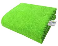 SOFTSPUN Microfiber Bath & Hair Care Towel Set of 1 Piece, 60x120 Cms, 340 GSM (Green). Super Soft & Comfortable, Quick Drying, Ultra Absorbent in Large Size.