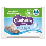 Cushelle Fresh Pure 12x42 Flushable Moist Toilet Tissue Wipes