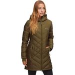 Columbia Women's Heavenly Long Hooded Jacket, Olive Green, Medium