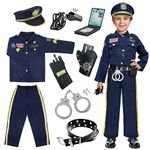 Police Costume for Kids, Exquisite Police Officer Costume for Kids Christmas Costumes for Boys Girls