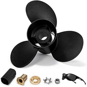 Ceosiner Outboard Propeller 14 1/2 x 19 Pitch 48-832830A45 OEM-Grade Aluminum Boat Outboard Moto Propeller for Mercury135-300HP|Mercruiser|Alpha One，15 Spline Tooth,RH，Hub Kits Included