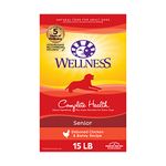 Wellness Natural Pet Food Super5Mix Dry Dog Food, Just for Seniors Recipe , 15-Pound Bag