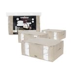 Set of 3 XXL Dune 3D Semi-Rigid Compactor Vacuum Boxes - Beige | Compactor Sku: RAN8790