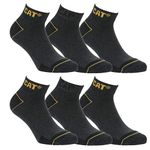 CAT Caterpillar Men's Works Socks (9-11, 6 Grey Pair)