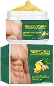Crema Tensora de Jengibre, Crema para Eliminar Grasa del Vientre en el Pecho, Crema Anticelulítica, Crema Fundente de Celulitis para Ginecomastia