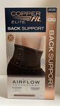 Copper Fit Elite Air Back Support Brace with Airflow Technology, Adjustable Compression Straps, Double Band, One Size Fits Most