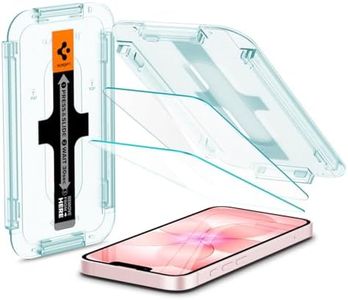 Spigen Glas.tR EZ Fit Sensor Protection Tempered Glass Screen Protector for iPhone 17e, iPhone 16e, iPhone 14, iPhone 13, iPhone 13 Pro - 2 Pack