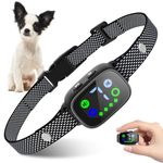 MASBRILL Small Dog Bark Collar, Rechargeable Anti Bark Collar for Small Dogs Bark Control Device with Adjustable Sensitivity and Intensity Beep Vibration Bark Collar (Black)