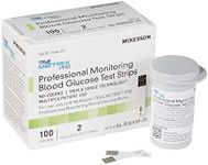 McKesson TRUE METRIX PRO Professional Monitoring Blood Glucose Test Strips - No Coding, Triple Sense Technology, Multiple Patient Use - Vials of Strips, 100 Strips, 1 Pack