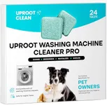 Uproot Clean Washing Machine Cleaner Tablets - 24 Pack for a 12 Month Supply. Formulated for Pet Owners. Compatible with HE, Top & Front Load. Easily Removes Residue, Grime, and Odors. Septic Safe.