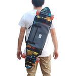 Backpack for Carrying the Complete Longboard, Skateboard Surf Skate Or, San Valentin Gift Idea. Grey.