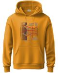 ADRO Hoodies for Men | Printed Hoodie for Men | Cotton Hoodie | Mens Hoodies | Sweatshirt for Men | Hooded Hoodie | H24-BCL-MU-M Mustard