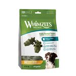 WHIMZEES By Wellness Alligator, Natural and Grain-Free Dog Chews, Dog Dental Sticks for Medium Breeds, 12 Pieces, Size M