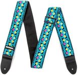 Jim Dunlop JH14 Jimi Hendrix Guitar Strap, Jimi Hendrix Live in MAUI BLUE DIAMONDS STRAP