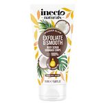 INECTO Revitalising Coconut Body Scrub 150ml, 100% Natural Nourishing Skin Exfoliating Scrub, Rich in Natural Minerals for All Skin Types, Enriched with Coconut Oil