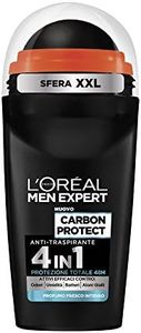 L'Oréal Paris Men Expert Deodorante Roll-On Carbon Protect, Anti-traspirante, 50 ml