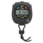 Digital Stopwatch Timer for Sports & Training | Waterproof Electronic Stopwatch with Large LCD, Date Time Alarm & Lap Counter | Running Gym Coach Outdoor