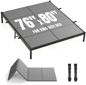JUOIFIP Premium Bunkie Board King Size (76" x 80") – High Density Mattress Support, Helps Reduce Sagging, Low Profile, Non-Slip, Moisture-Resistant, for Daybed Platform & Slatted Bed Frames