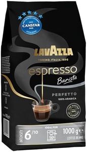 Lavazza, Espresso Barista Perfetto, 1Kg, Roasted Coffee Beans, Ideal for Espresso or Superautomatic Coffee Machines, with Floral Aromatic Notes, 100% Arabica, Intensity 6/10, Medium Roasting