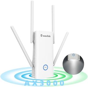 WAVLINK AX3000 Dual Band Wi-Fi 6 Repeater/AP/Router, 2024 New WiFi Amplifier with 160MHz Bandwidth, 4x5dBi Antennas, Supports Beamforming, BSS Coloring, OFDMA, Coverage up to 2000sq.ft., 256 Devices