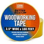 Double Sided Tape Woodworking Tape for Woodworking Tools Two Sided Tape Heavy Duty CNC and Acrylic Router Templates for Woodworking 2 Sided Tape Wood Working Tools Marine Grade Removable 2.5" x 100FT