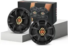 CLES ZYZ 2026 Upgraded 6.5 Inch Car Speakers, 6.5 Speakers, 800W Peak Power, 200W RMS, 4 Ohm, Car Audio Speakers with Glass Fiber Woofer & PEI Tweeters for Hi-Fi Music Experience (Pair)