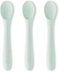 NUK Silicone Baby Spoons, Durable S