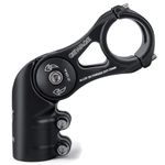 Bike Stem - 130 Degree Adjustable Bicycle Stem- 75mm 90mm 130mm Handlebar Stem Riser for 31.8(1-1/4") Handlebars, Suitable for Most of Mountain Bike, Road Bike, BMX (XT-A825D-75)