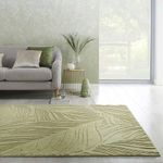 PRISTINE IMPERIAL Modern Woolen Carpet Size 8x11 Feet (240x335 cm) Color H1 Green