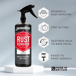 Jenolite Rust Remover Liquid, 1L – Heavy Duty Metal Cleaner