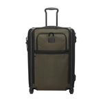 TUMI - Alpha Medium Dual Access Expandable 4-Wheeled Checked Luggage - Zipper Expansion - Durable Ballistic Nylon - Medium Capacity Suitcase with TSA Lock - Olive Night