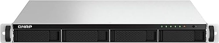 QNAP TS-464U-8G-US 4 Bay High-Speed Rackmount Dual-2.5GbE NAS Intel® Celeron® N5105/N5095 CPU, 8GB DDR4 Memory and 2.5GbE (2.5G/1G/100M) Network Connectivity (Diskless)