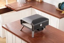 KHUSHI UDYOG Outdoor Gas Pizza Oven 16 Inch | Portable Countertop Stone Pizza Baking Oven for Outdoor Cooking